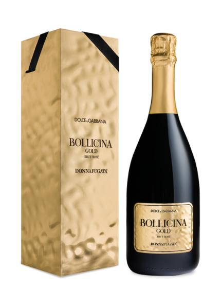 Bollicina Gold brut rosè 2019 Sicilia DOC Nerello Mascalese - Vino Spumante Rosé Dolce & Gabbana DONNAFUGATA magnum in Astuccio