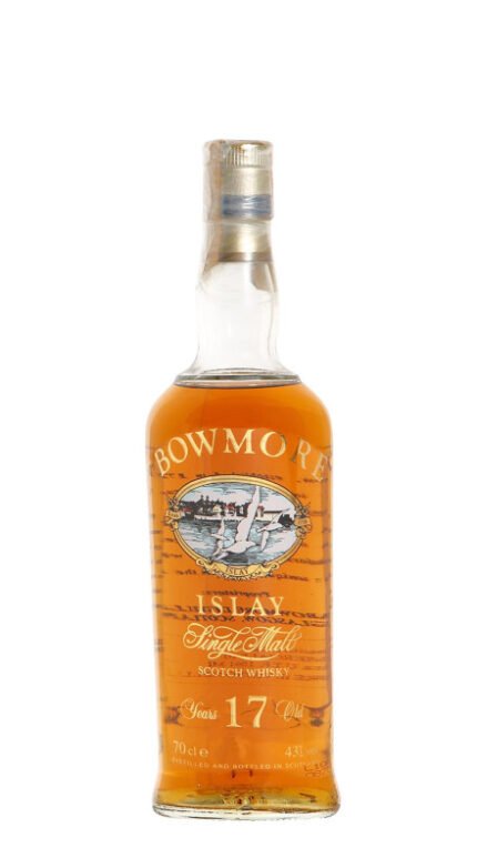 Bowmore 17 Y.O. Glass Printed Label