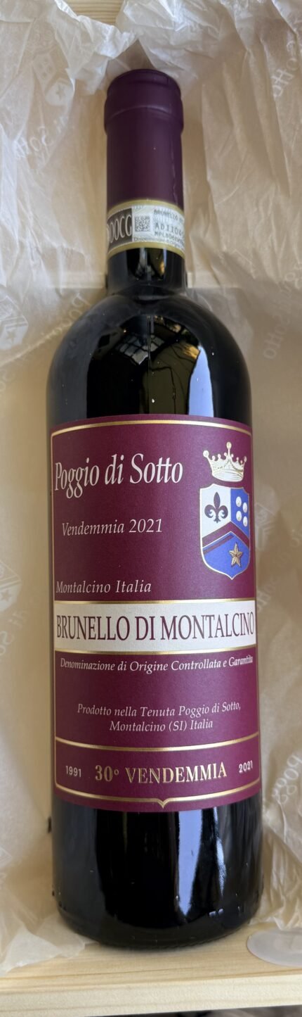 Brunello di Montalcino 2021 DOCG BIO Poggio di Sotto