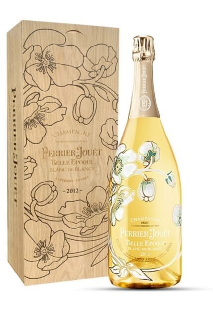 Champagne Belle Epoque Blanc de Blancs 2012 Perrier Jouet Wooden Box