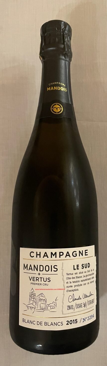Champagne Blanc de Blancs Vertus Extra Brut 1er Cru 2015 LE SUD Mandois