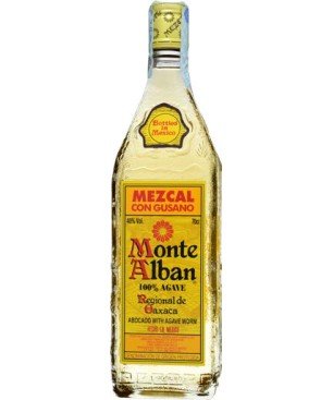 MEZCAL MONTE ALBAN CON GUSANO 40% 70 cl