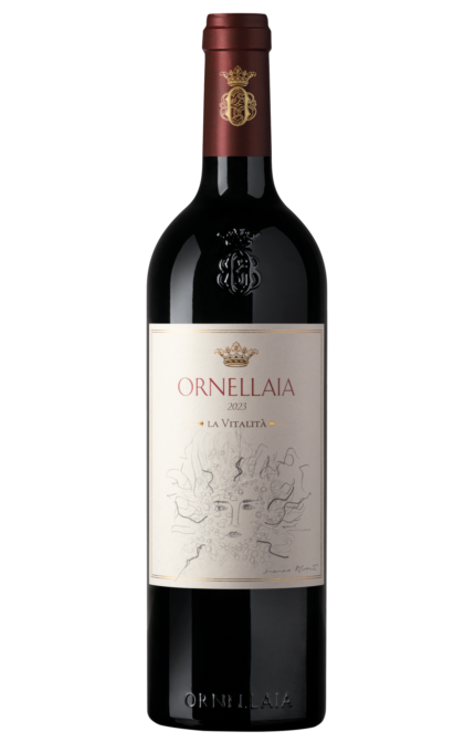 Ornellaia 2023 la Vitalità Bolgheri DOC Superiore Rosso Etichetta speciale Marina Abramovic
